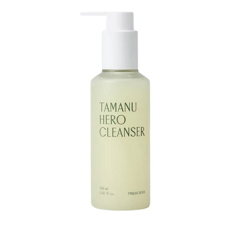 Pink Wonder Tamanu Hero Cleanser | Korean Oil-to-Foam Acne Face Wash (150ml)