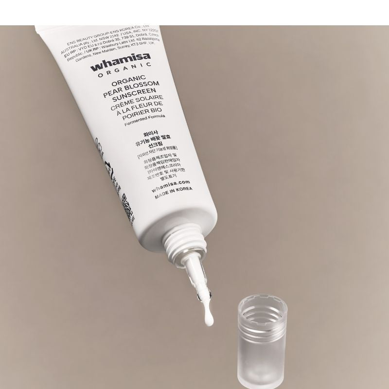 Whamisa Organic Pear Blossom Mineral Sunscreen SPF 50+