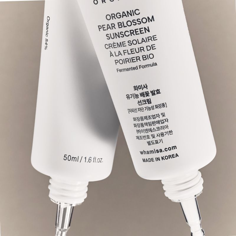 Whamisa Organic Pear Blossom Mineral Sunscreen SPF 50+