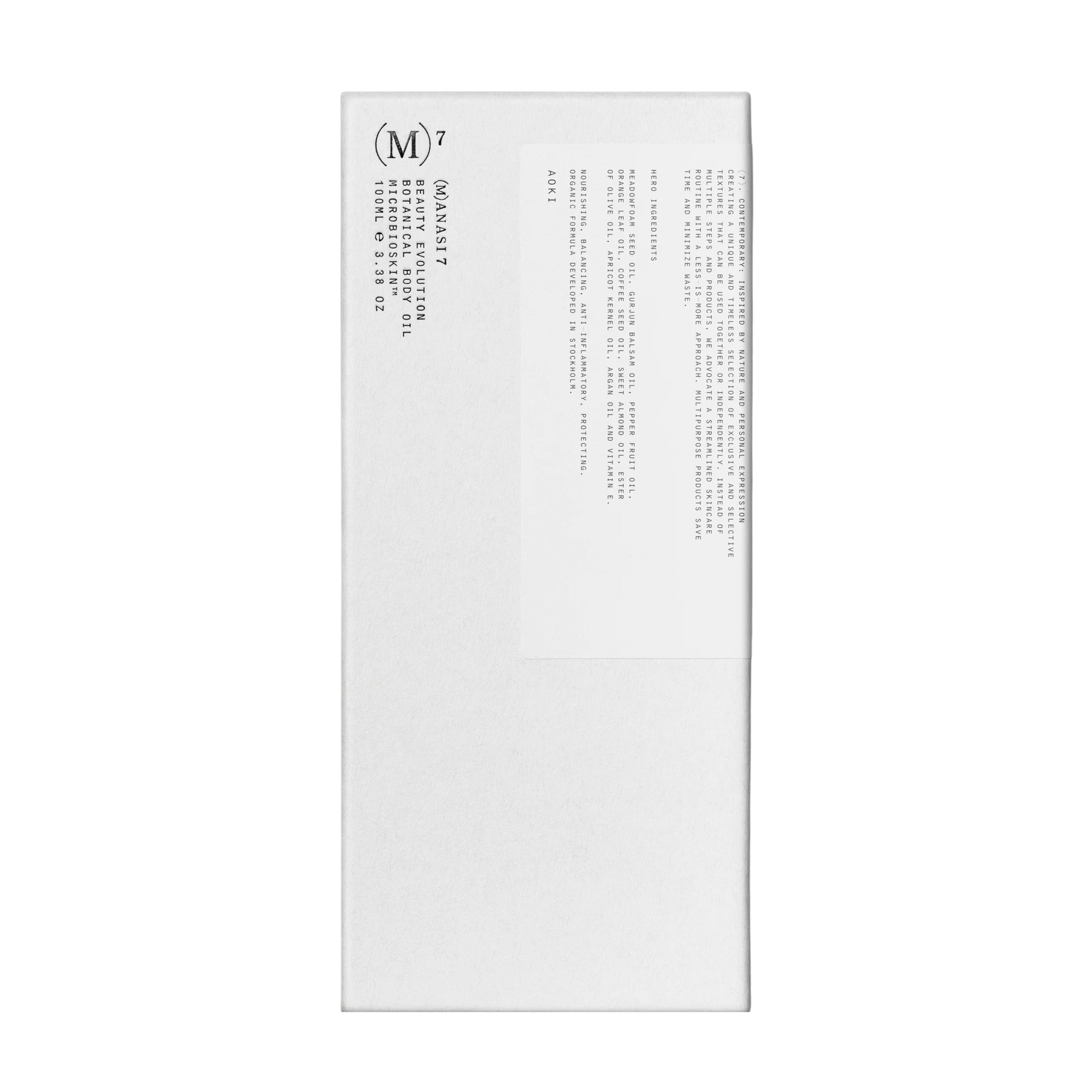 Microbioskin™ Botanical Body Oil Aoki - Organic Firming Body oil (100ml)