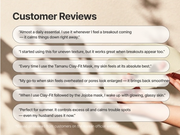 Pink Wonder Tamanu Hero Clay-Fit Mask Solution | for Pores, Blackheads & Breakouts | 3-Pack Sheet