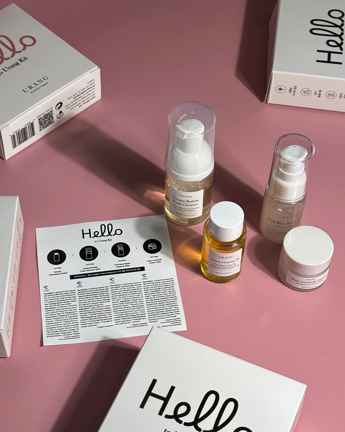 Urang Hello Kit – Luxury Clean Skincare Travel Set