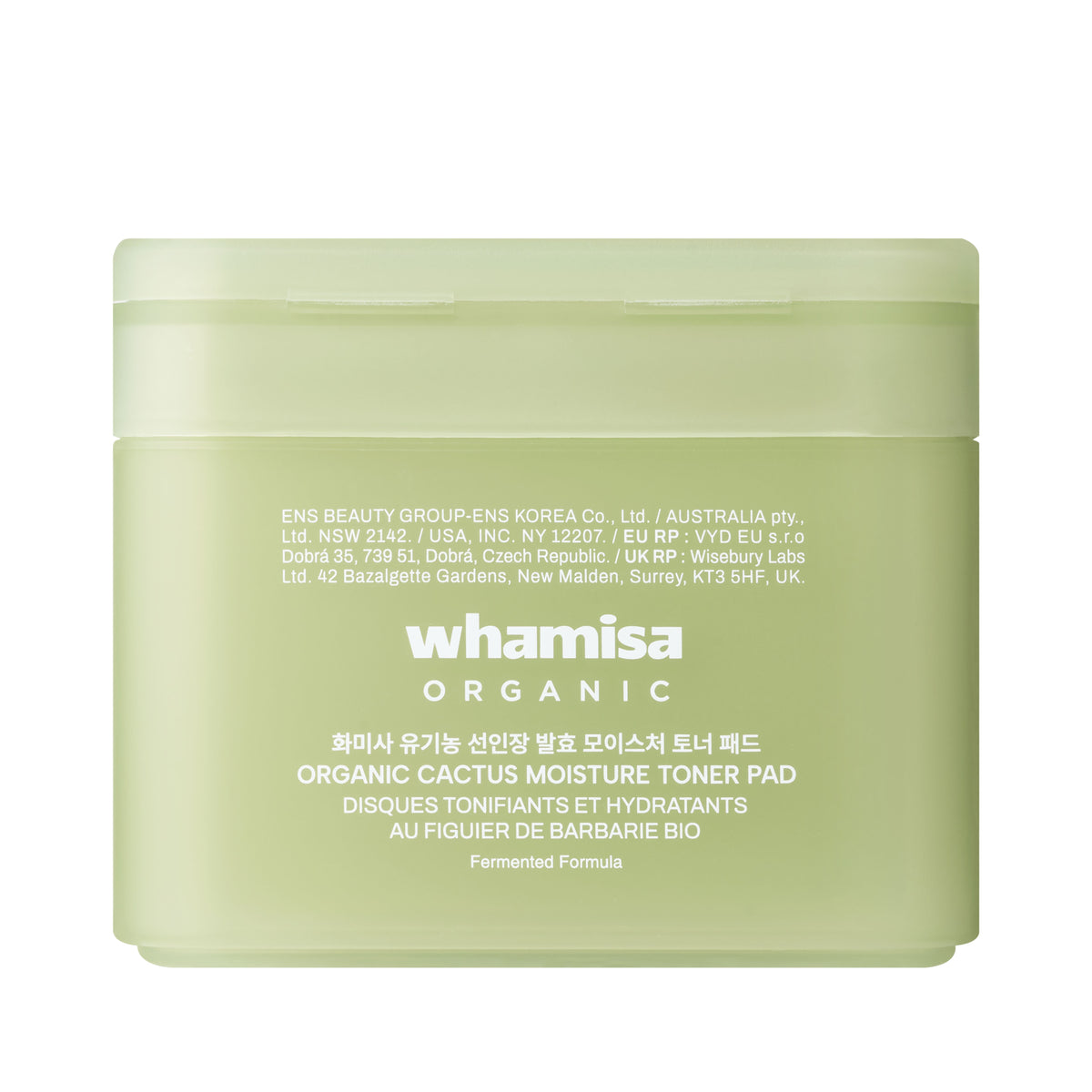 Whamisa - Organic Cactus Moisture Toner Pad - PDRN (130 Pads / 190 ml )