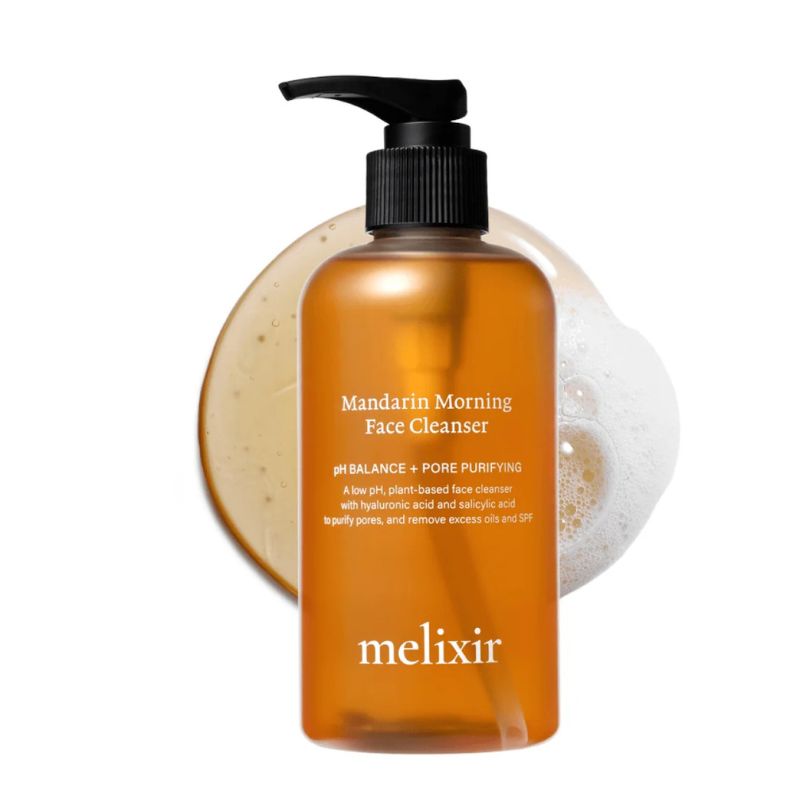 Melixir Mandarin Morning Face Cleanser | Korean Face Wash Dull, Dry, Acne-prone skin (250ml)