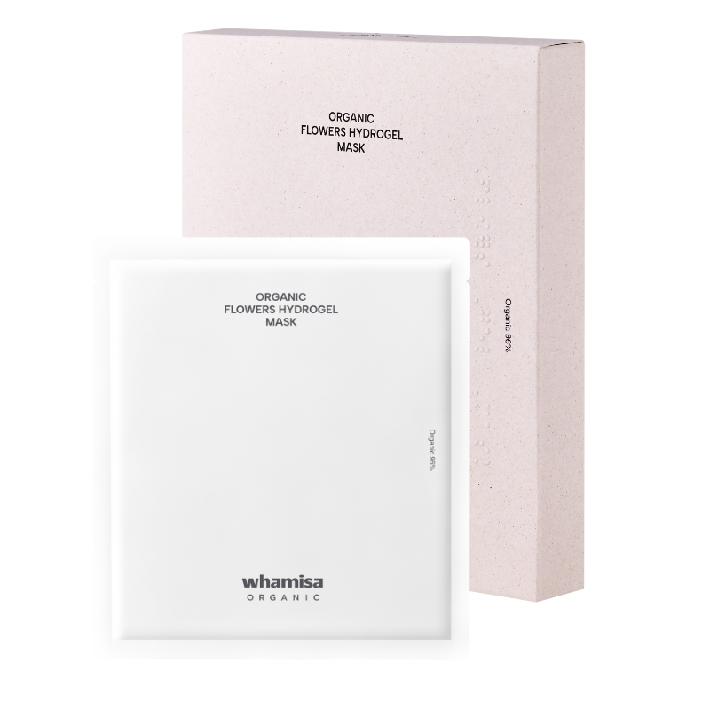Whamisa Organic Flowers Hydrogel Mask 5 pack Korean skincare