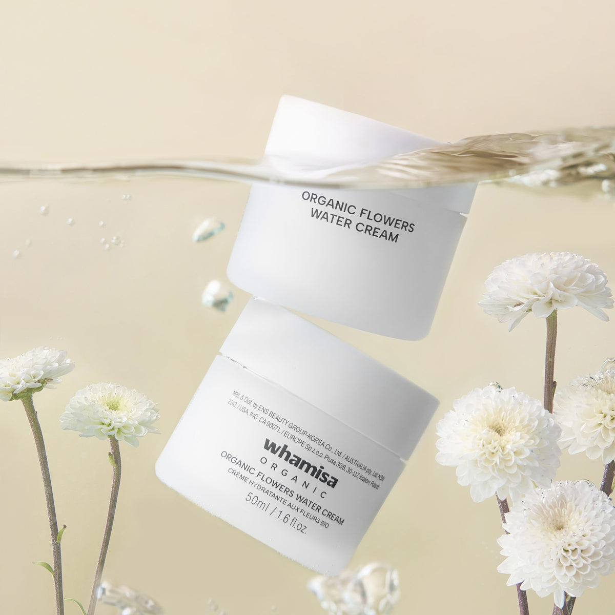 whamisa Organic Flowers Water Cream (50ml)